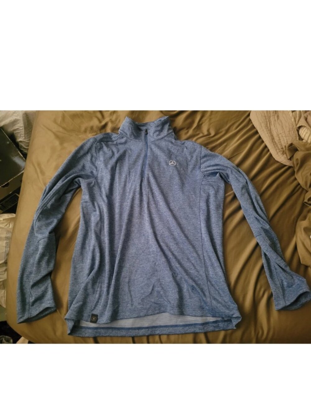 Barely-Used Like-New Men's Ogio Mercedes-Benz Full-Zip Sweatshirt Size XL Blue